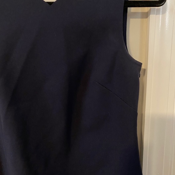 J Crew Navy Scalloped Dress - Picture 3 of 8